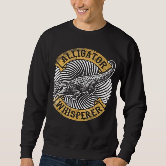 Alligator Whisperer Gator Crocodile Trui (Voorkant)