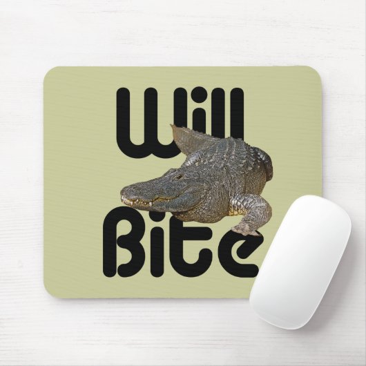 Alligator Will Bite Muismat (Met muis)