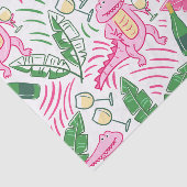 Alligator Wine Pink Green Preppy Tissuepapier (Detail)