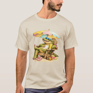 Alligator Zelfzorg Kunst – Grappige Zomer Krokodil T-shirt