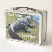 Alligator zie je later fotografische dieren (Achterkant)