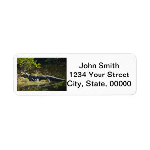 Alligator Zonnebad Personaliseer Retouradres Etiket