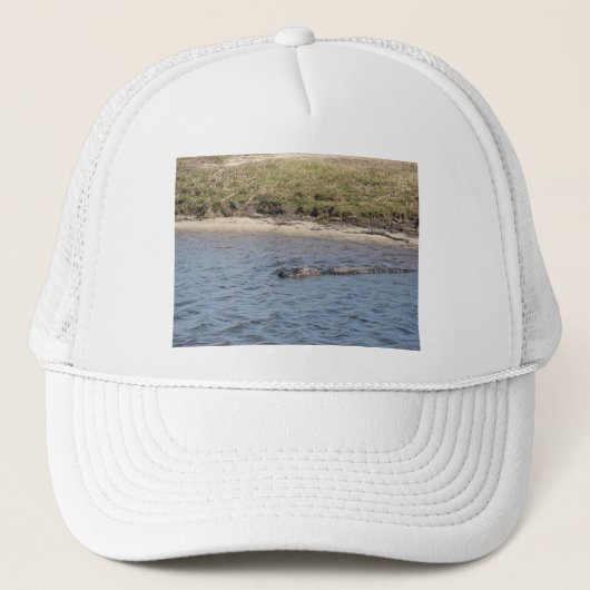 Alligator zwemt in het water in Florida Trucker Pet (Voorkant)