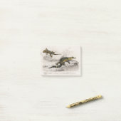 Alligatorhagedis Post-it® Notes (Op bureau)