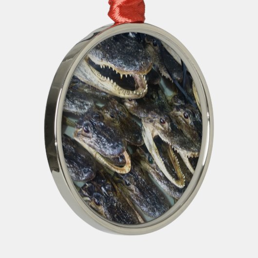 Alligatorhoofd Metalen Ornament (Rechts)