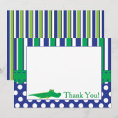 Alligatorkaart met persoonlijke expressie bedankkaart (Voorkant / Achterkant)