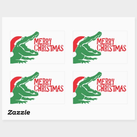 Alligatorkerst sticker (Vel)