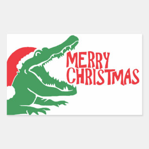 Alligatorkerst sticker