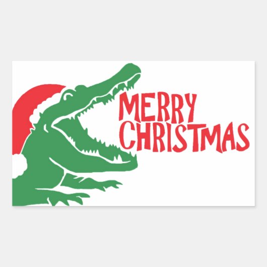 Alligatorkerst sticker (Voorkant)