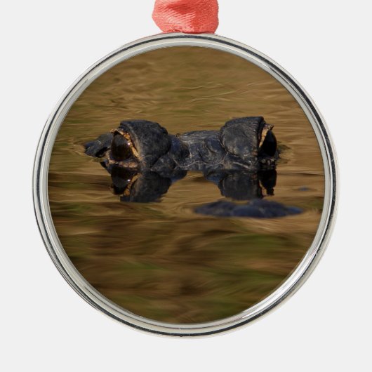 alligatoroppervlak metalen ornament (Voorkant)