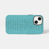 alligatorprint krokodillenleer iPhone hoesje (Achterkant horizontaal)