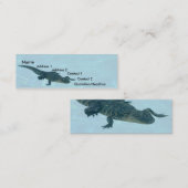 Alligatorprofielkaart Mini Visitekaartje (Voorkant / Achterkant)