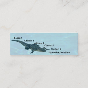 Alligatorprofielkaart Mini Visitekaartje