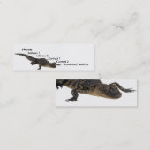 Alligatorprofielkaart Mini Visitekaartje (Voorkant / Achterkant)