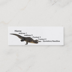 Alligatorprofielkaart Mini Visitekaartje