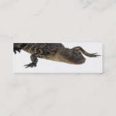 Alligatorprofielkaart Mini Visitekaartje (Achterkant)