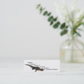 Alligatorprofielkaart Mini Visitekaartje (Staand voorkant)