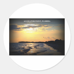ALLIGATORPUNT, FLORIDA RONDE STICKER