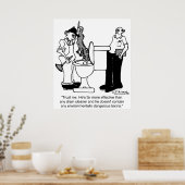 Alligators als afvoerreinigers poster (Keuken)