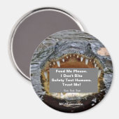 Alligators bijten geen veiligheidstests mensen magneet (Voorkant / Achterkant)