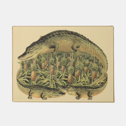 Alligators en ananas, welkom, deurmat (Voorkant)