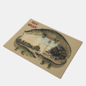 Alligators en vuurtoren, welkom, deurmat (Schuin)