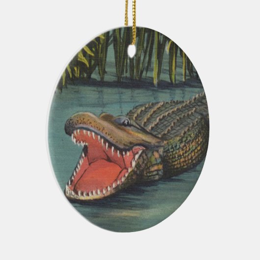 Alligators Keramisch Ornament (Rechts)