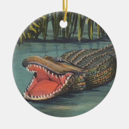 Alligators Keramisch Ornament (Voorkant)