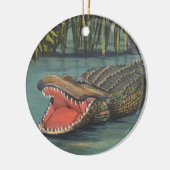 Alligators Keramisch Ornament (Links)
