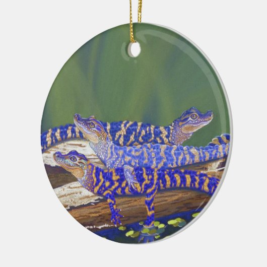 alligators keramisch ornament (Links)