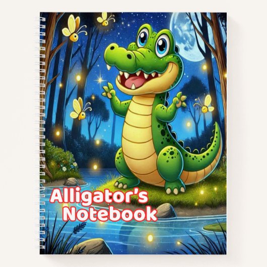 Alligator's Notitieboek/Cute School Notitieboek vo (Voorkant)