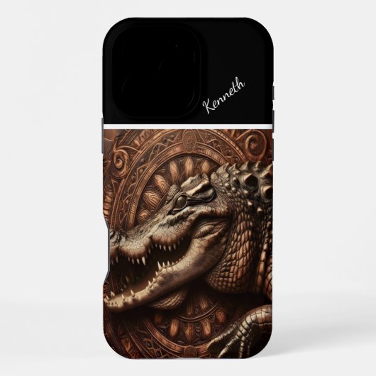 Alligator's Oude Omarming iPhone Hoesje (Achterkant)