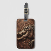 Alligator's oude omhelzing bagagelabel (Voorkant (verticaal))