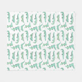 Alligators overal fleece deken (Voorkant (Horizontaal))