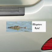 Alligators Rule Bumpersticker (Op auto)