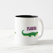 Alligators van Florida Tweekleurige Koffiemok (Voorkant rechts)