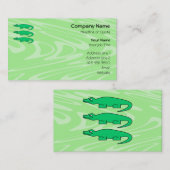 Alligators. Visitekaartje (Voorkant / Achterkant)