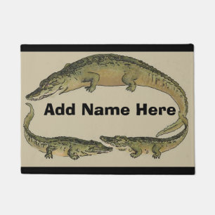 Alligators voegen naam of adres toe deurmat