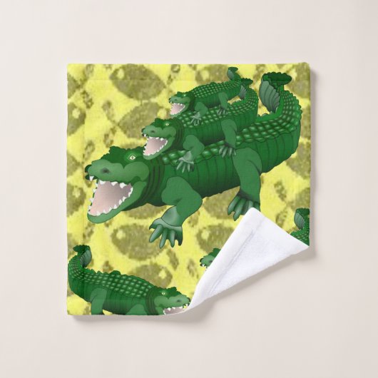 Alligators voor handdoeksets bad handdoek (Wasdoekje)