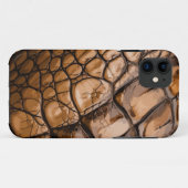 Alligatorstructuur Case-Mate iPhone Case (Achterkant (horizontaal))