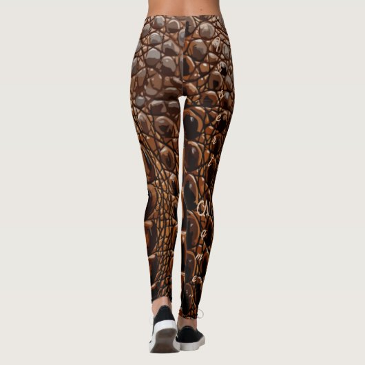 Alligatorstructuur Leggings (Achterkant)