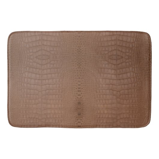 Alligatortextuurprint Tan Badmat (Voorkant)