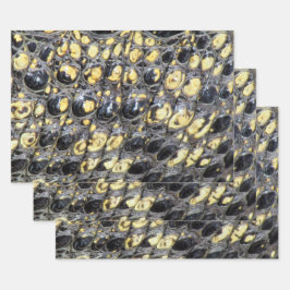 "Alligatorvel" — Papieren pakbladen Inpakpapier Vel