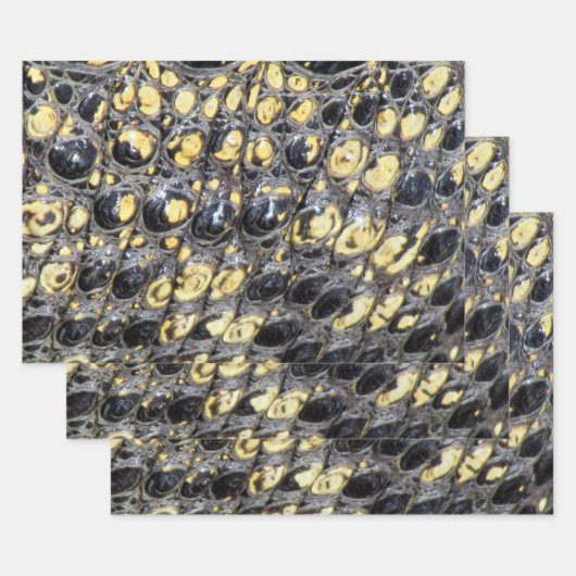 "Alligatorvel" — Papieren pakbladen Inpakpapier Vel (Set)