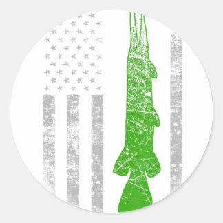Alligatorvlag - Alligator Gevist Ronde Sticker