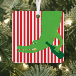 Alligatorwijn Metalen Ornament