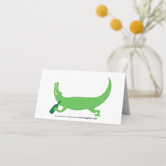 Alligatorwijn Plaatskaartje (Achterkant)