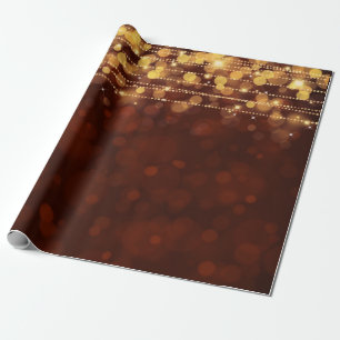 Allin Grey "BOKEH CHRISTMAS LIGHTS" Cadeaupapier