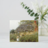 Allingham A Cottage met zonnebloemen in PeasLake Briefkaart (Staand voorkant)