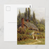 Allingham West Horsley Surrey Children op pad Briefkaart (Voorkant / Achterkant)